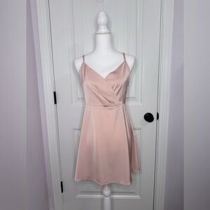 NWT Studio 1940 Blush Pink Mini Dress with Spaghetti Straps